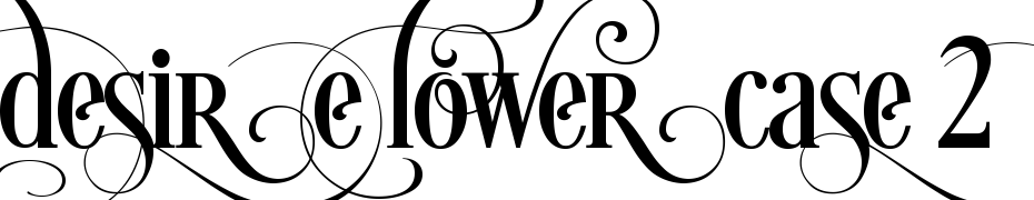 Desire Lowercase 2 Font Download Free